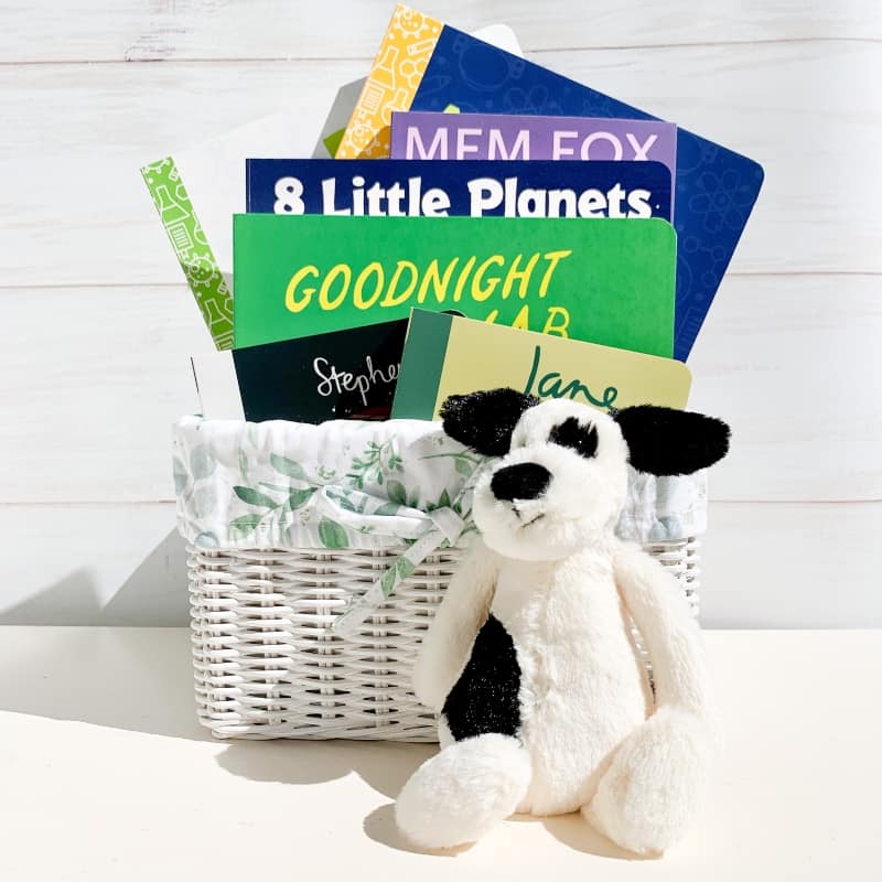 little scientist gift basket botanical, gifts for babies