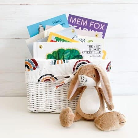 baby first library gift basket