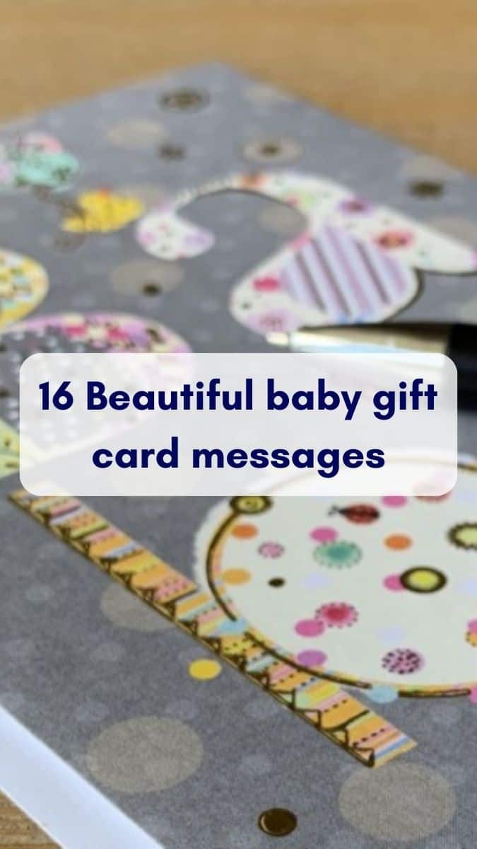 baby gift card message, baby shower card message