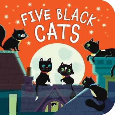 five black cats, best halloween board books