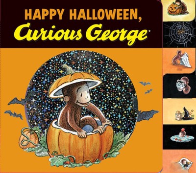 happy halloween curious george, best halloween board books